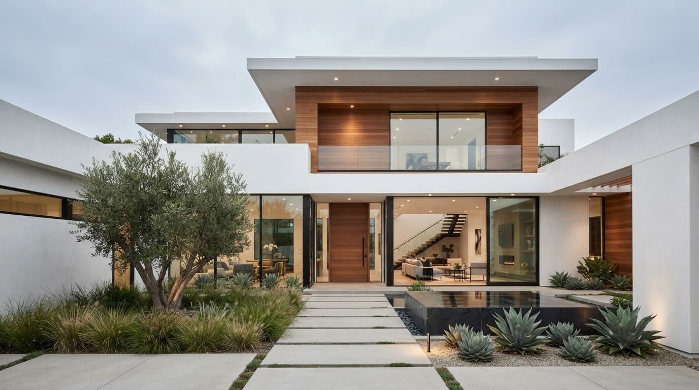 Modern architectural custom luxury home