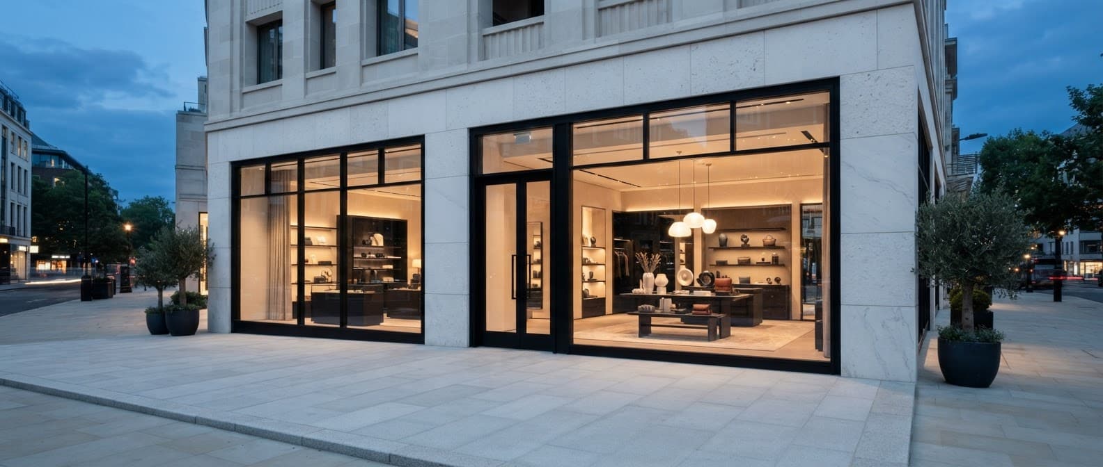 Commercial storefront retail build-out
