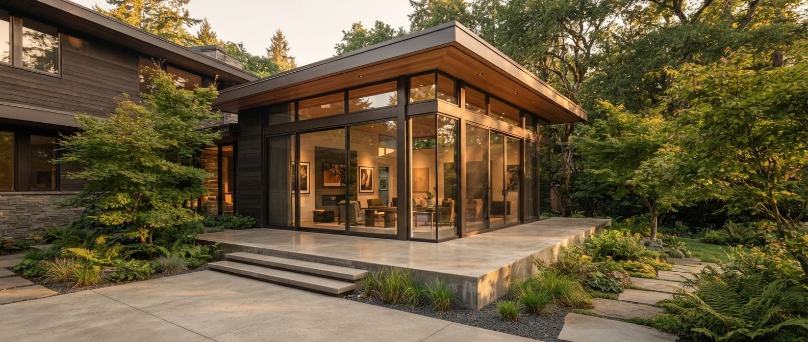 Luxury residential structural addition and concrete